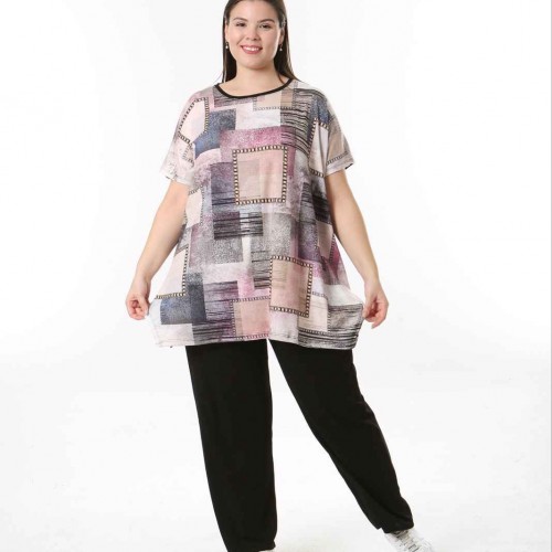 221589 TOPTAN DESENLİ BLUZ 221589 TOPTAN DESENLİ BLUZ toptan bayan giyim