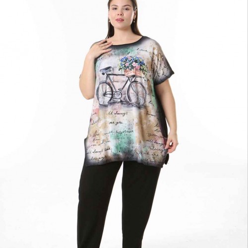 221593 TOPTAN DESENLİ BLUZ 221593 TOPTAN DESENLİ BLUZ toptan bayan giyim