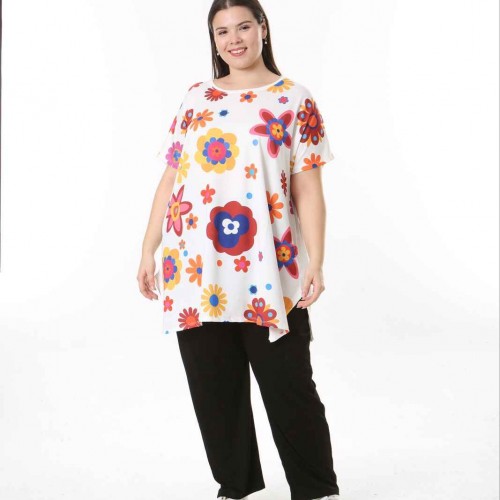 221611 TOPTAN DESENLİ BLUZ 221611 TOPTAN DESENLİ BLUZ toptan bayan giyim