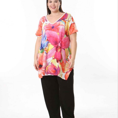 221613 TOPTAN DESENLİ BLUZ toptan bayan giyim