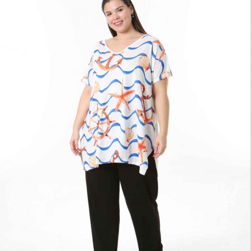 221615 TOPTAN DESENLİ BLUZ 221615 TOPTAN DESENLİ BLUZ toptan bayan giyim