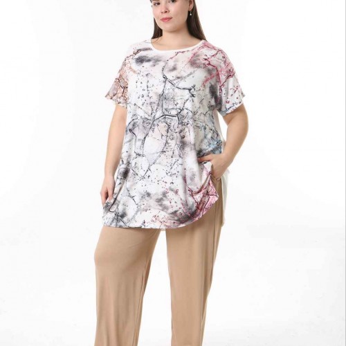 221620 TOPTAN DESENLİ BLUZ 221620 TOPTAN DESENLİ BLUZ toptan bayan giyim