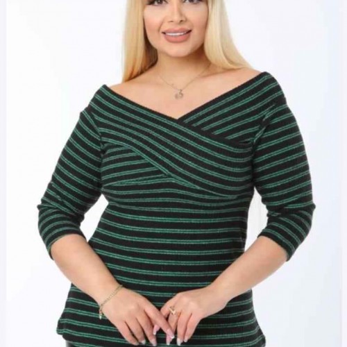 221657 TOPTAN YEŞİL BLUZ 221657 TOPTAN YEŞİL BLUZ toptan bayan giyim