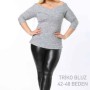 221660 TOPTAN GRİ BLUZ toptan bayan giyim