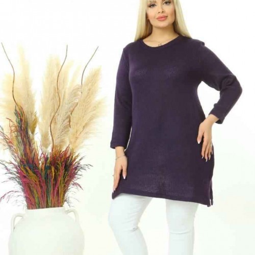 221666 TOPTAN MOR TUNİK toptan bayan giyim