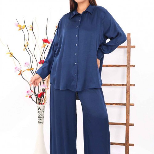 221690 TOPTAN LACİVERT PANTOLON TAKIM toptan bayan giyim