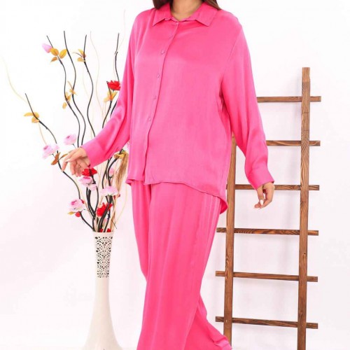 221691 TOPTAN FUŞYA PANTOLON TAKIM toptan bayan giyim