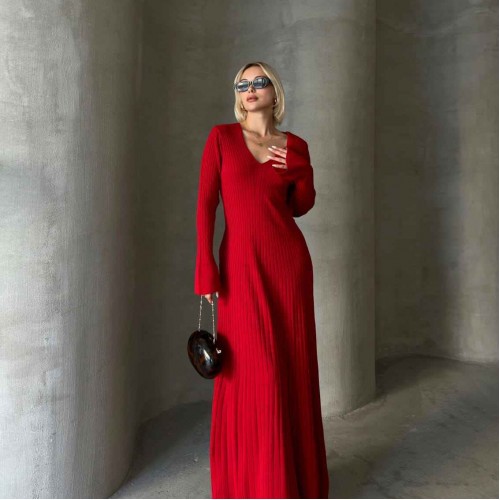 221699 TOPTAN KIRMIZI ELBİSE 221699 TOPTAN KIRMIZI ELBİSE toptan bayan giyim