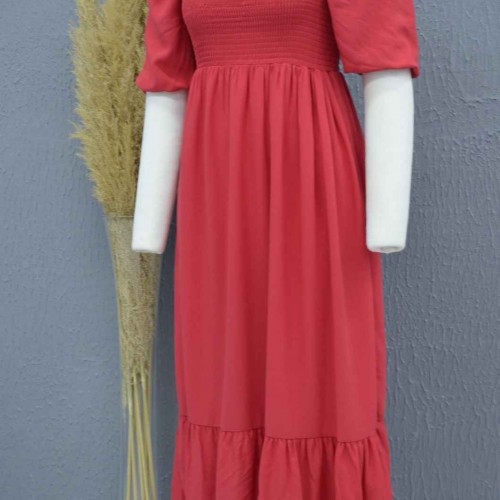 221718 TOPTAN DESENLİ ELBİSE toptan bayan giyim