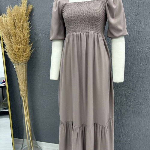 221719 TOPTAN DESENLİ ELBİSE toptan bayan giyim