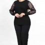 221806 TOPTAN SİYAH BLUZ toptan bayan giyim