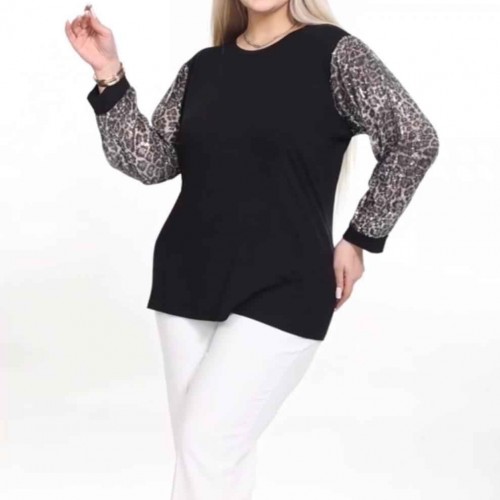221820 TOPTAN SİYAH BLUZ toptan bayan giyim