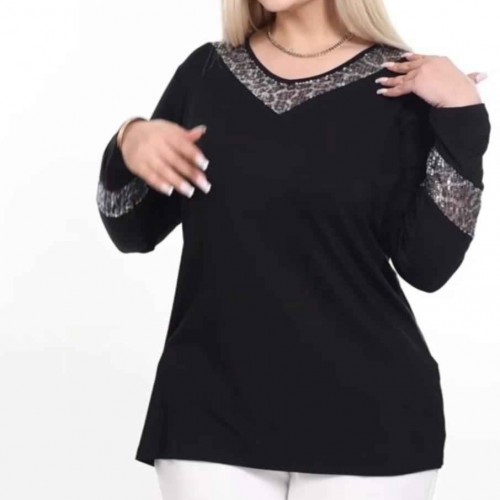 221821 TOPTAN SİYAH BLUZ toptan bayan giyim