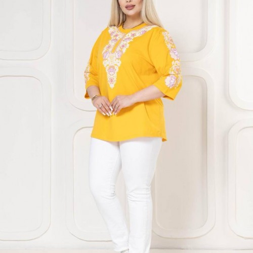 221829 TOPTAN SARI BLUZ toptan bayan giyim