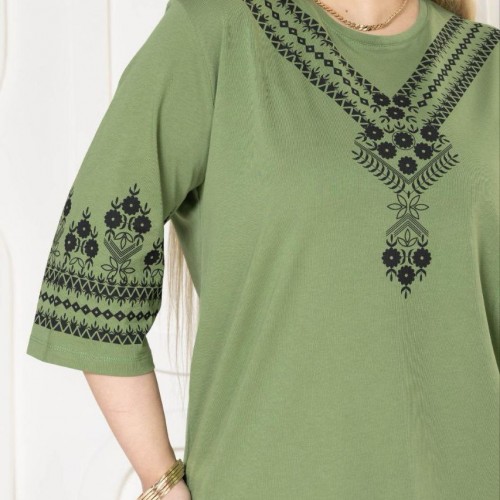 221842 TOPTAN HAKİ BLUZ toptan bayan giyim