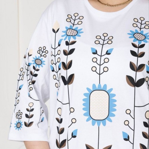 221847 TOPTAN BEYAZ BLUZ toptan bayan giyim