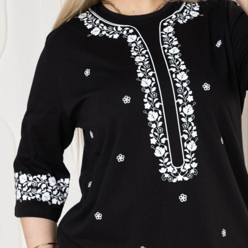 221861 TOPTAN SİYAH BLUZ toptan bayan giyim