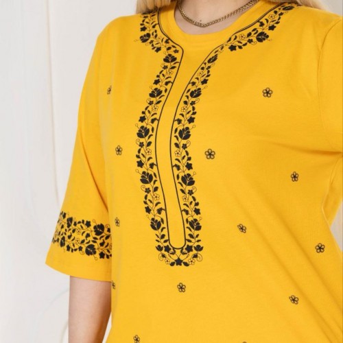 221863 TOPTAN SARI BLUZ toptan bayan giyim