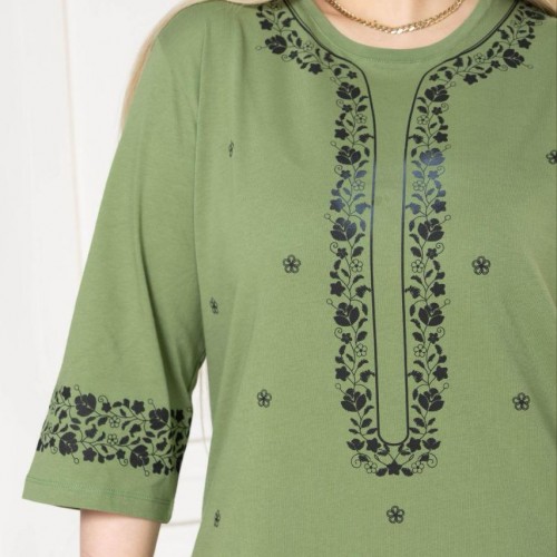 221864 TOPTAN HAKİ BLUZ toptan bayan giyim