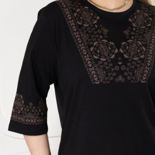 221865 TOPTAN SİYAH BLUZ toptan bayan giyim