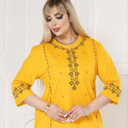 221872 TOPTAN SARI BLUZ toptan bayan giyim