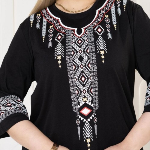 221878 TOPTAN SİYAH BLUZ toptan bayan giyim