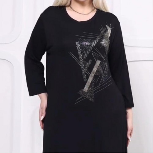 221892 TOPTAN SİYAH ELBİSE toptan bayan giyim