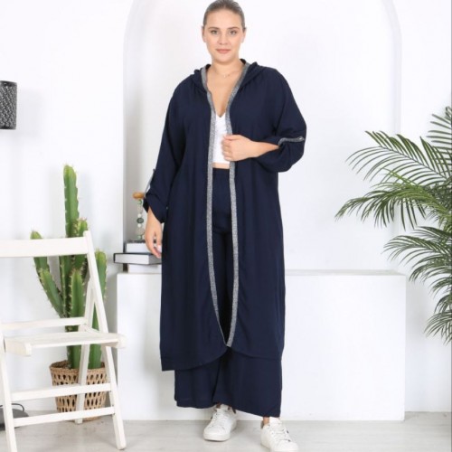 221955 TOPTAN LACİVERT PANTOLON TAKIM toptan bayan giyim