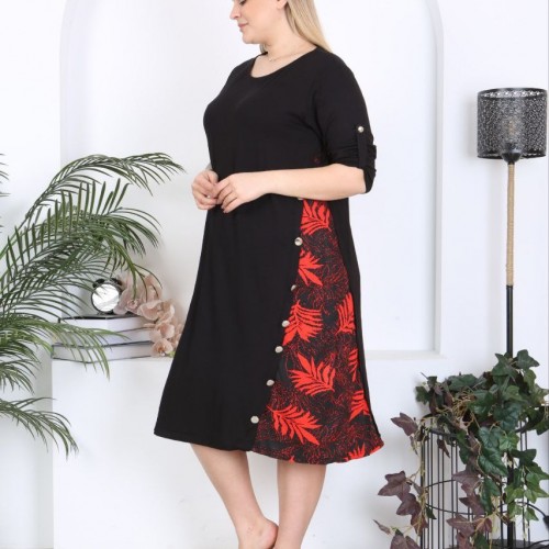 221972 TOPTAN SİYAH ELBİSE toptan bayan giyim