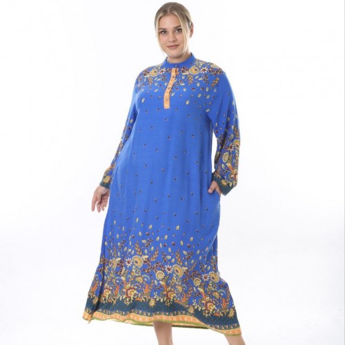 221990 TOPTAN SAKS ELBİSE toptan bayan giyim