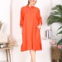 221995 TOPTAN ORANGE ELBİSE toptan bayan giyim