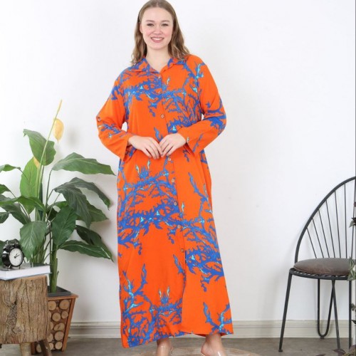 222001 TOPTAN DESENLİ ELBİSE toptan bayan giyim