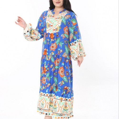 222024 TOPTAN DESENLİ ELBİSE toptan bayan giyim