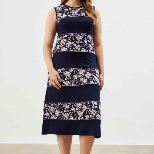 222306 TOPTAN DESENLİ ELBİSE toptan bayan giyim