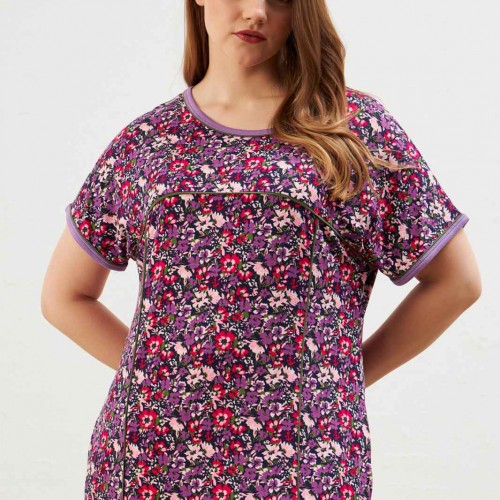 222307 TOPTAN DESENLİ ELBİSE toptan bayan giyim