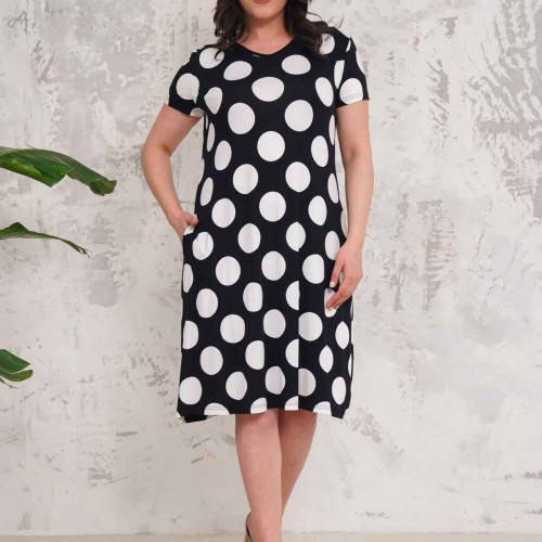 222352 TOPTAN DESENLİ ELBİSE toptan bayan giyim