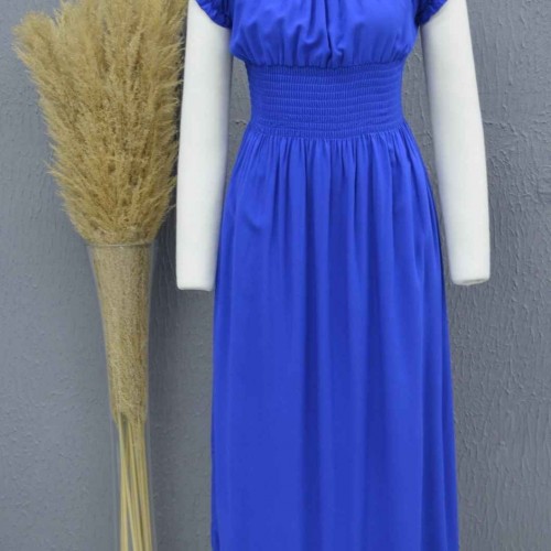 222722 TOPTAN SAKS ELBİSE toptan bayan giyim