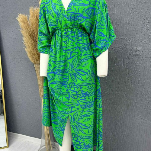 222755 TOPTAN DESENLİ ELBİSE toptan bayan giyim