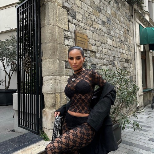 222838 TOPTAN SİYAH PANTOLON TAKIM toptan bayan giyim