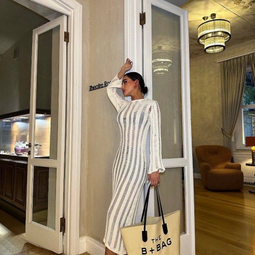 222851 TOPTAN BEYAZ ELBİSE toptan bayan giyim