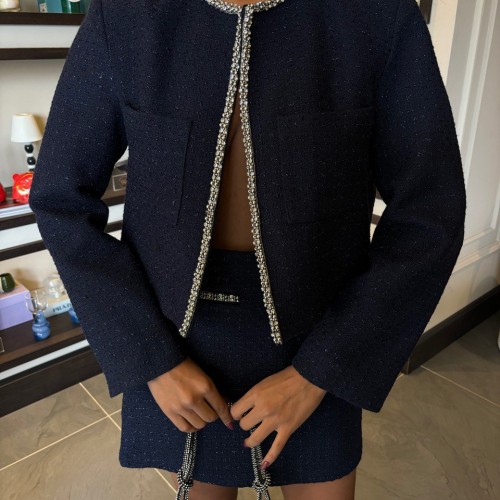 222896 TOPTAN LACİVERT ETEK TAKIM toptan bayan giyim