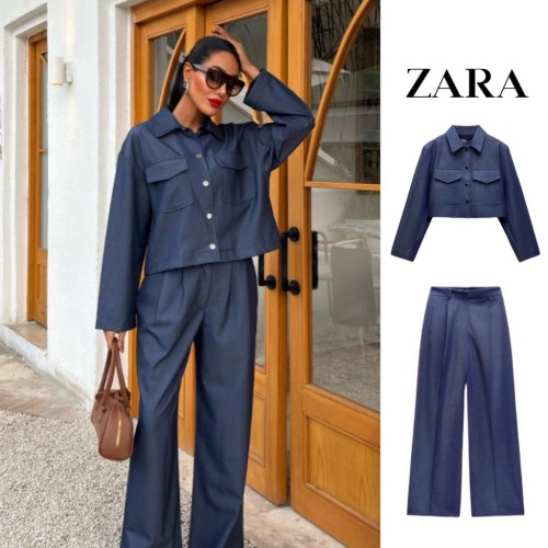 222897 TOPTAN LACİVERT PANTOLON TAKIM toptan bayan giyim