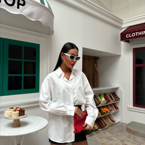 222900 TOPTAN BEYAZ GÖMLEK toptan bayan giyim