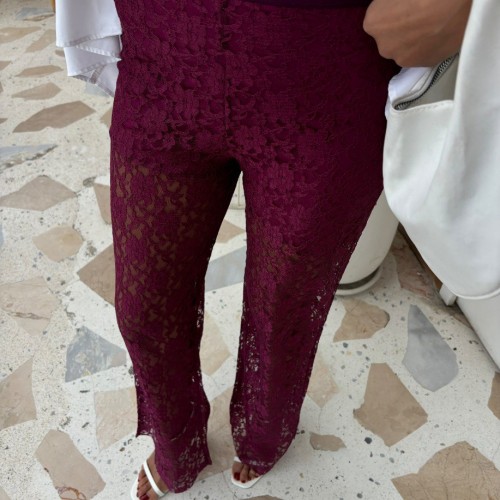 222993 TOPTAN VİŞNE PANTOLON toptan bayan giyim