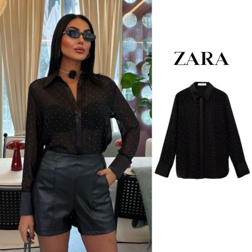 222996 TOPTAN SİYAH GÖMLEK toptan bayan giyim