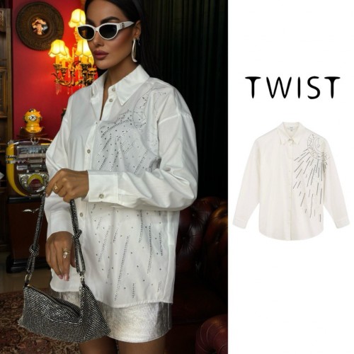 223033 TOPTAN BEYAZ GÖMLEK toptan bayan giyim