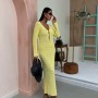 223104 TOPTAN SARI ELBİSE toptan bayan giyim