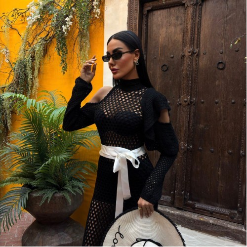 223150 TOPTAN SİYAH ELBİSE toptan bayan giyim