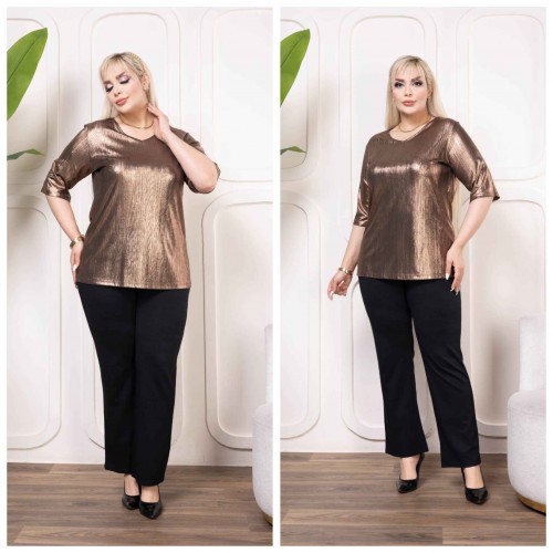 223266 TOPTAN VİZON BLUZ toptan bayan giyim