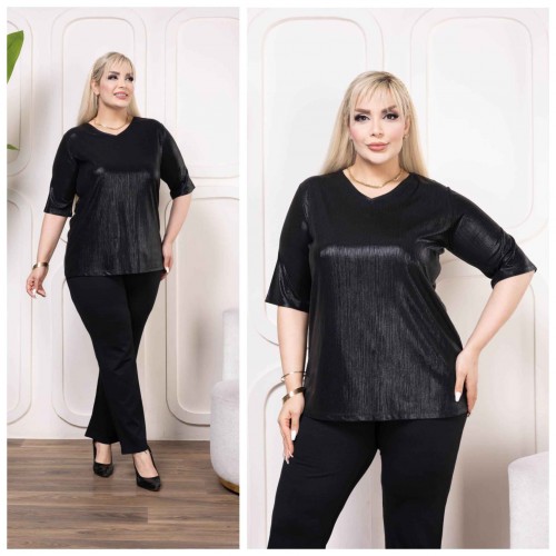 223268 TOPTAN SİYAH BLUZ toptan bayan giyim